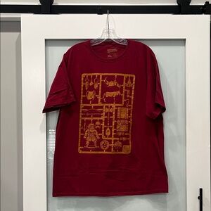 Lootwear Dungeons & Dragons Maroon Graphic T-Shirt, Size XL